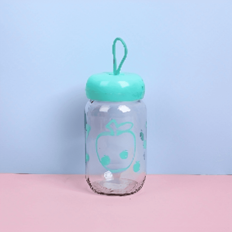 Silk screen apple glass 350ml