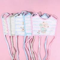 9914 Color cotton cartoon saliva bib