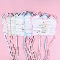9914 Color cotton cartoon saliva bib