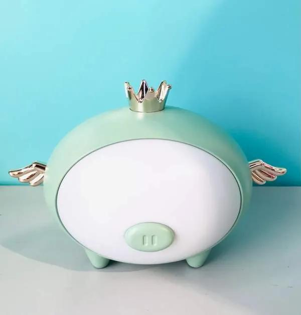 Little night light - Crown pig - Vert