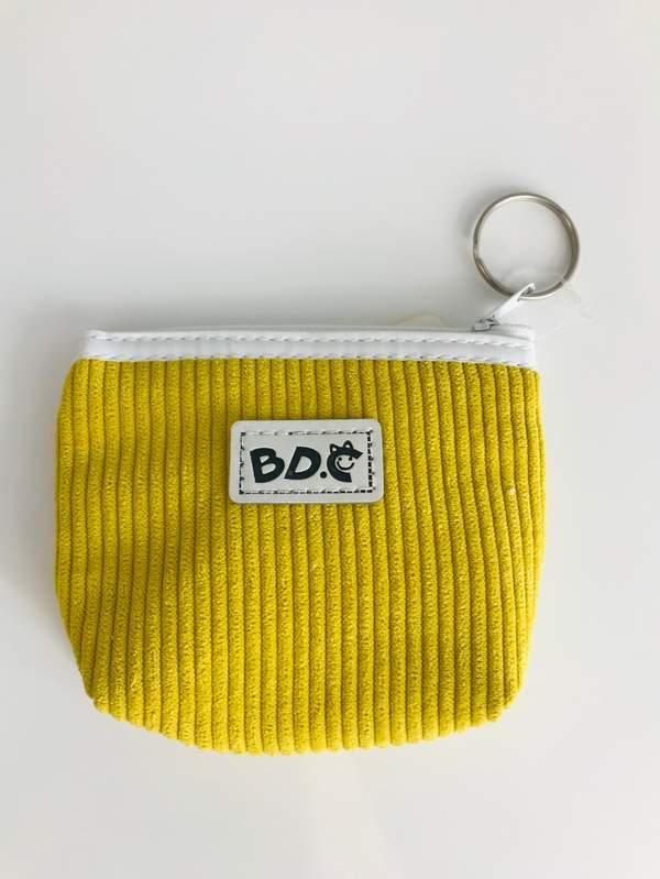 Corduroy white labeled bag-mixing color