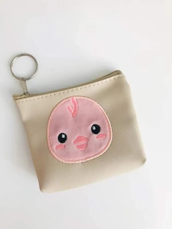 Little chick coin purse - White