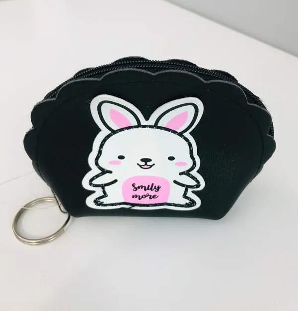 Splicing big cartoon semicircle coin purse-mixing color and patterns