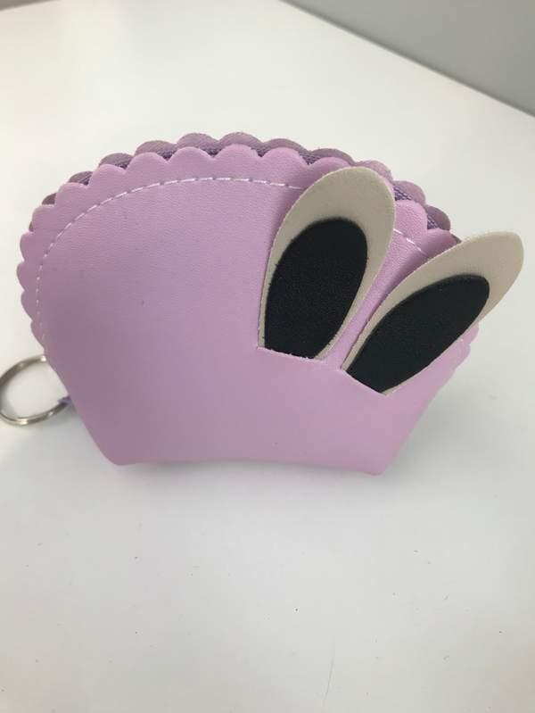 Rabbit ear semicircle coin purse - Mauve