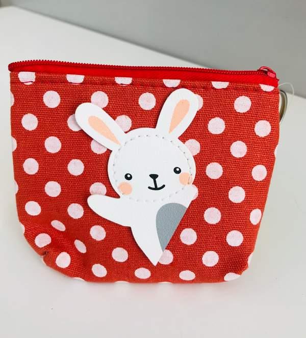 Cartoon dots coin purse - Rouge