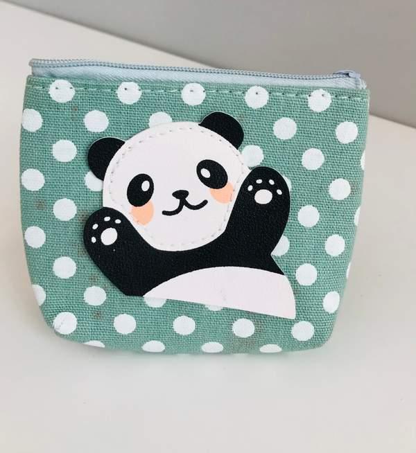 Cartoon dots coin purse - Vert