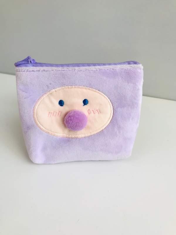 Clown fluffy bag-mixing color - Mauve