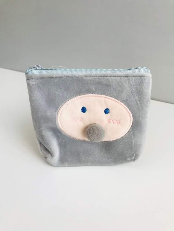 Clown fluffy bag-mixing color - Gris