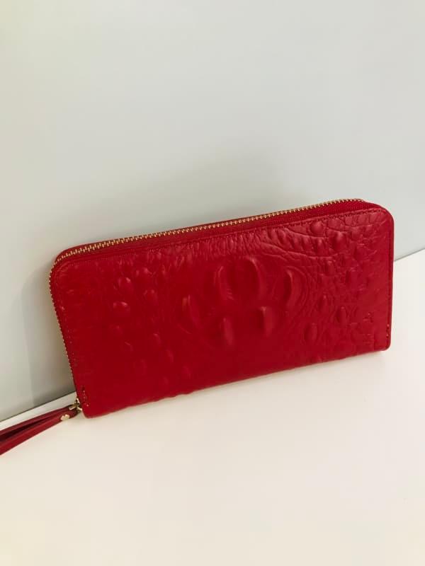 Long Multi-Card Wallet - Rouge Cuir