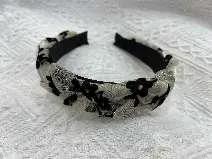 Beige Plum Braid Headband