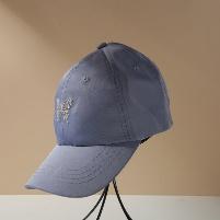 Smooth butterfly emboridered baseball cap-light blue