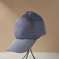 Smooth butterfly emboridered baseball cap-light blue