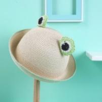 Cartoon frog childrens sun hat