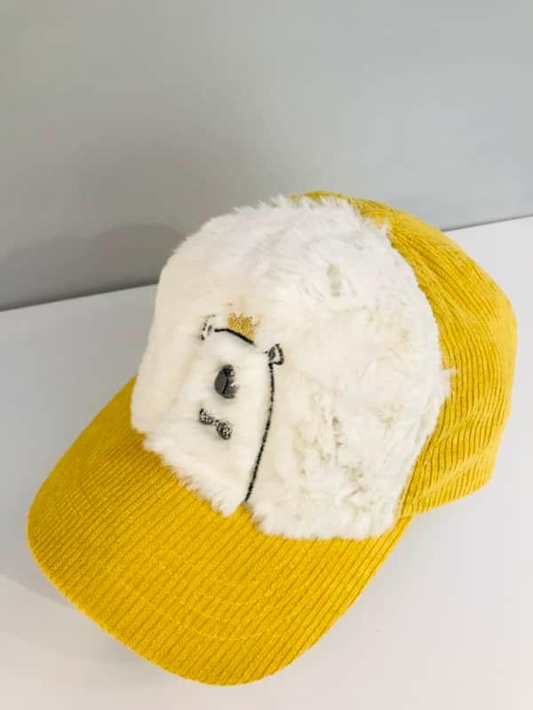 Cute teddy bear children’s baseball cap - Jaune
