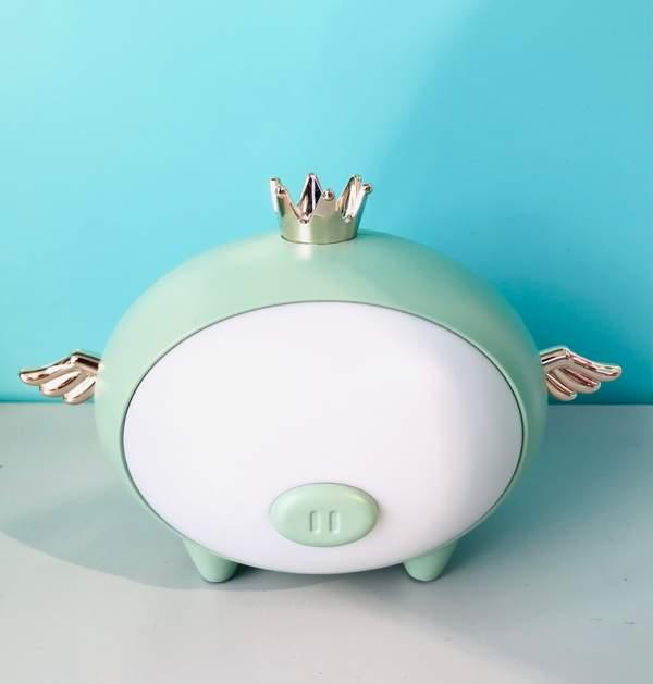 Little night light - Crown pig - Vert