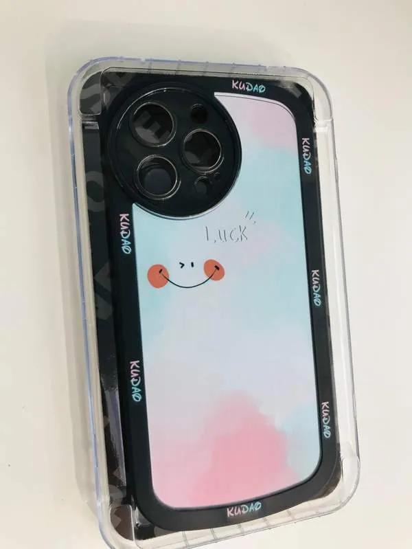 Big rainbow smiley face Transparent Simple Phone Case iphone 13pro