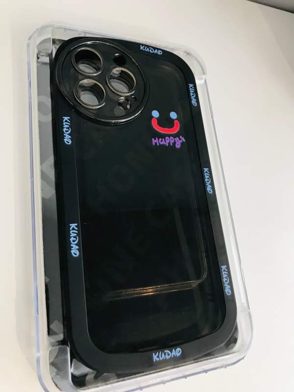 Big rainbow smiley face Transparent Simple Phone Case iphone 14pro max