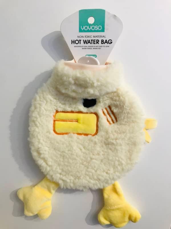 Lovely animal hot water bag ( adding-water type) 350ml - Jaune