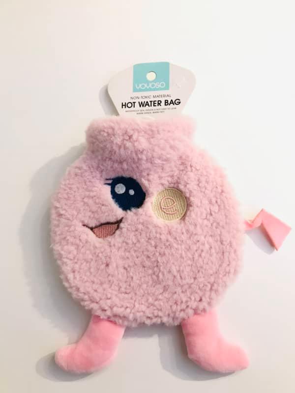 Lovely animal hot water bag ( adding-water type) 350ml - Pink