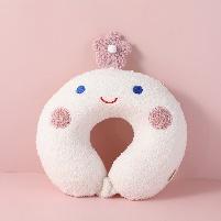 Teddy velvet flower U-shaped memory pillow