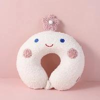 Teddy velvet flower U-shaped memory pillow