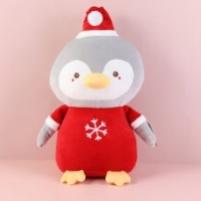 Sitting dressed penguin Christmas doll-46cm