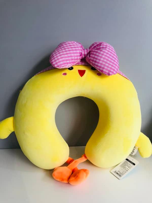Super soft cute chicken U-shaped memory pillow