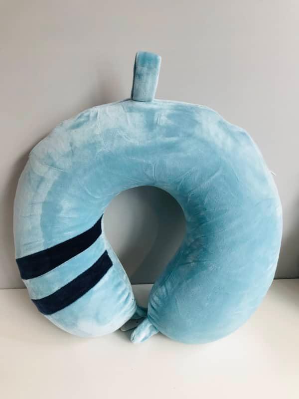 U-shaped pillow Rond Avec Deux Ligne - Bleu Ciel