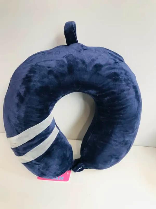 U-shaped pillow Rond Avec Deux Ligne - Bleu