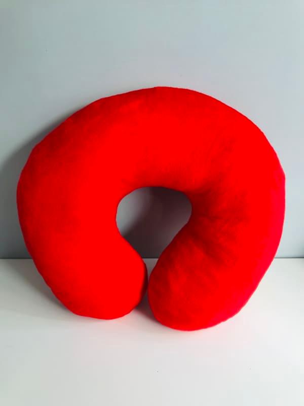 U-shaped pillow Rond - Rouge