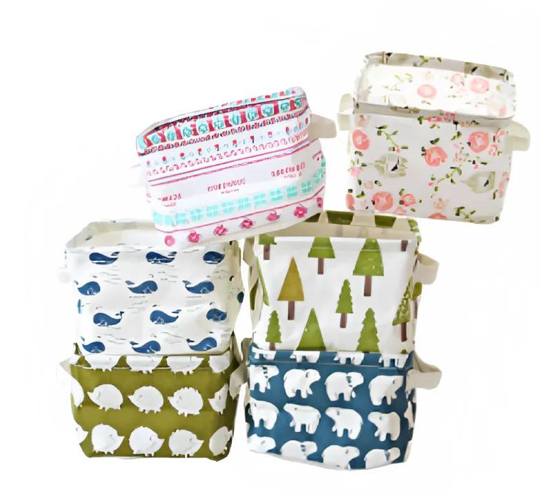 Square fabric storage box A