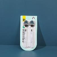 403-2 Large round handle marble double spoons