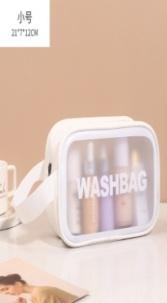 Simple letter cosmetic bag-S single handle