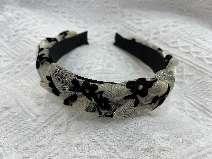 Beige Plum Braid Headband