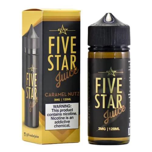 FIVE STAR JUICE 6MG 100ML - CARAMEL NUTZ