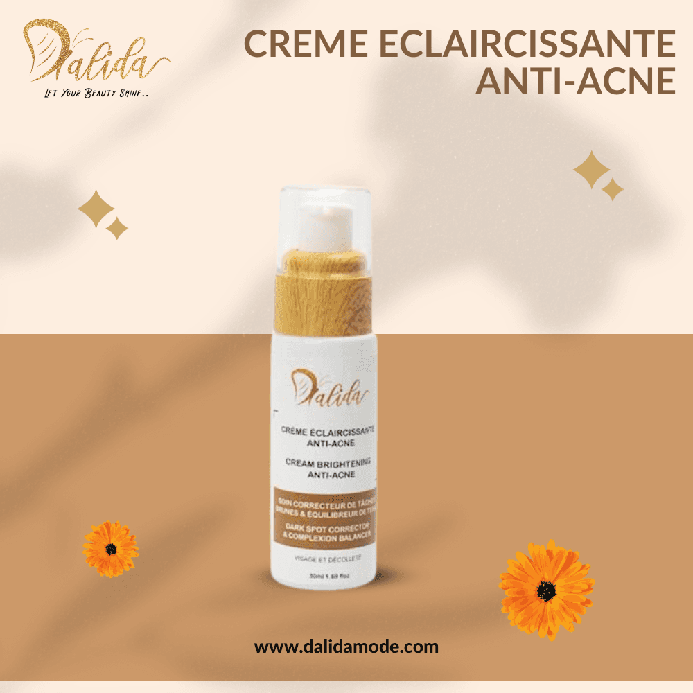 crème éclaircissante anti-acné