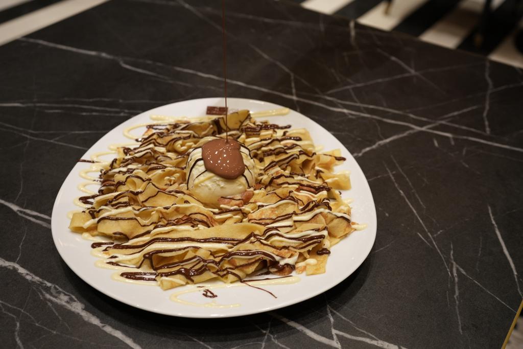 Fettuccini crêpe au triple chocolat