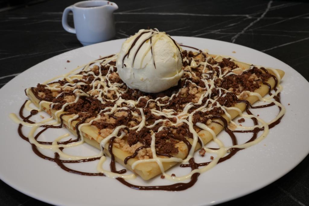 Crêpe triple chocolat croquante