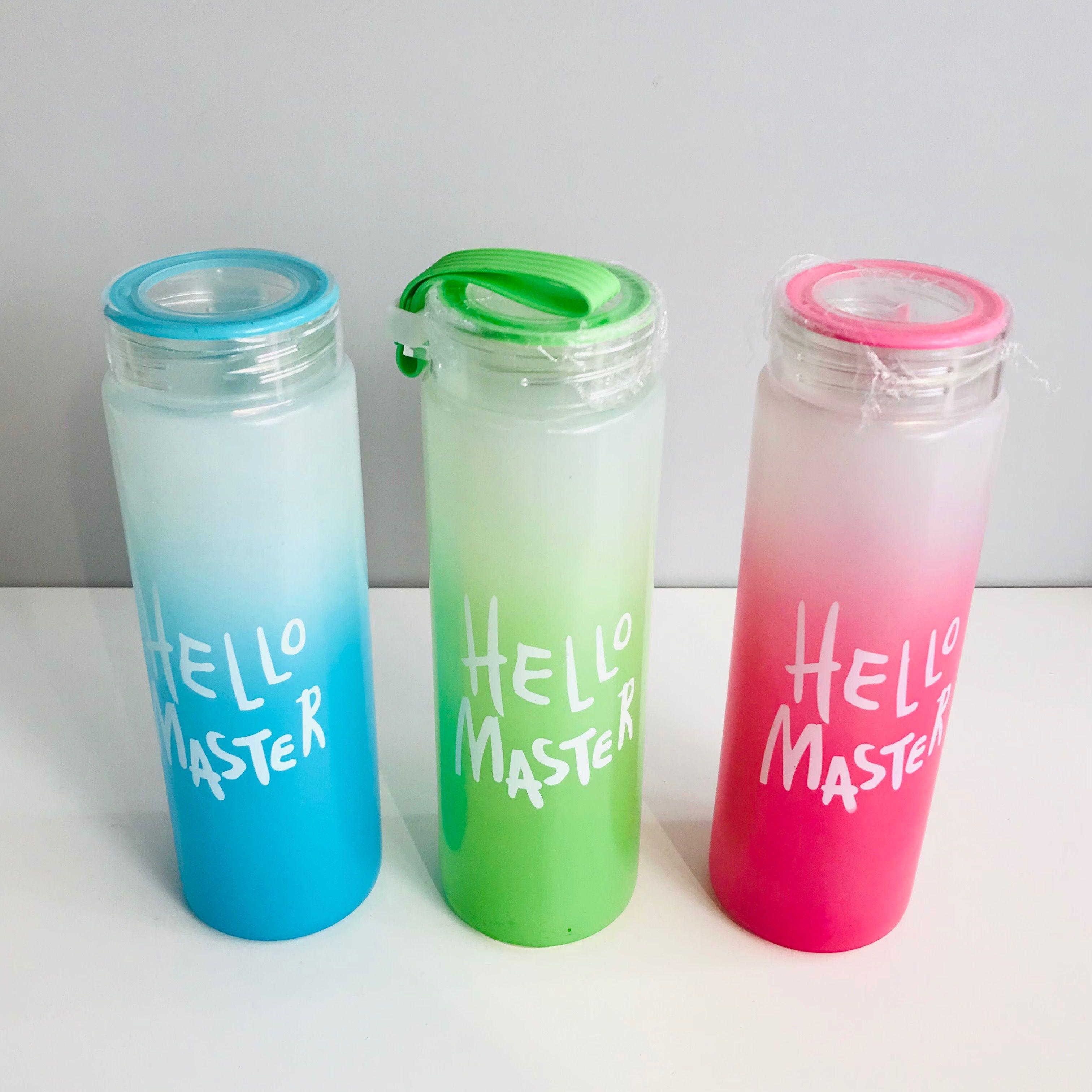 Colourful glass bottle