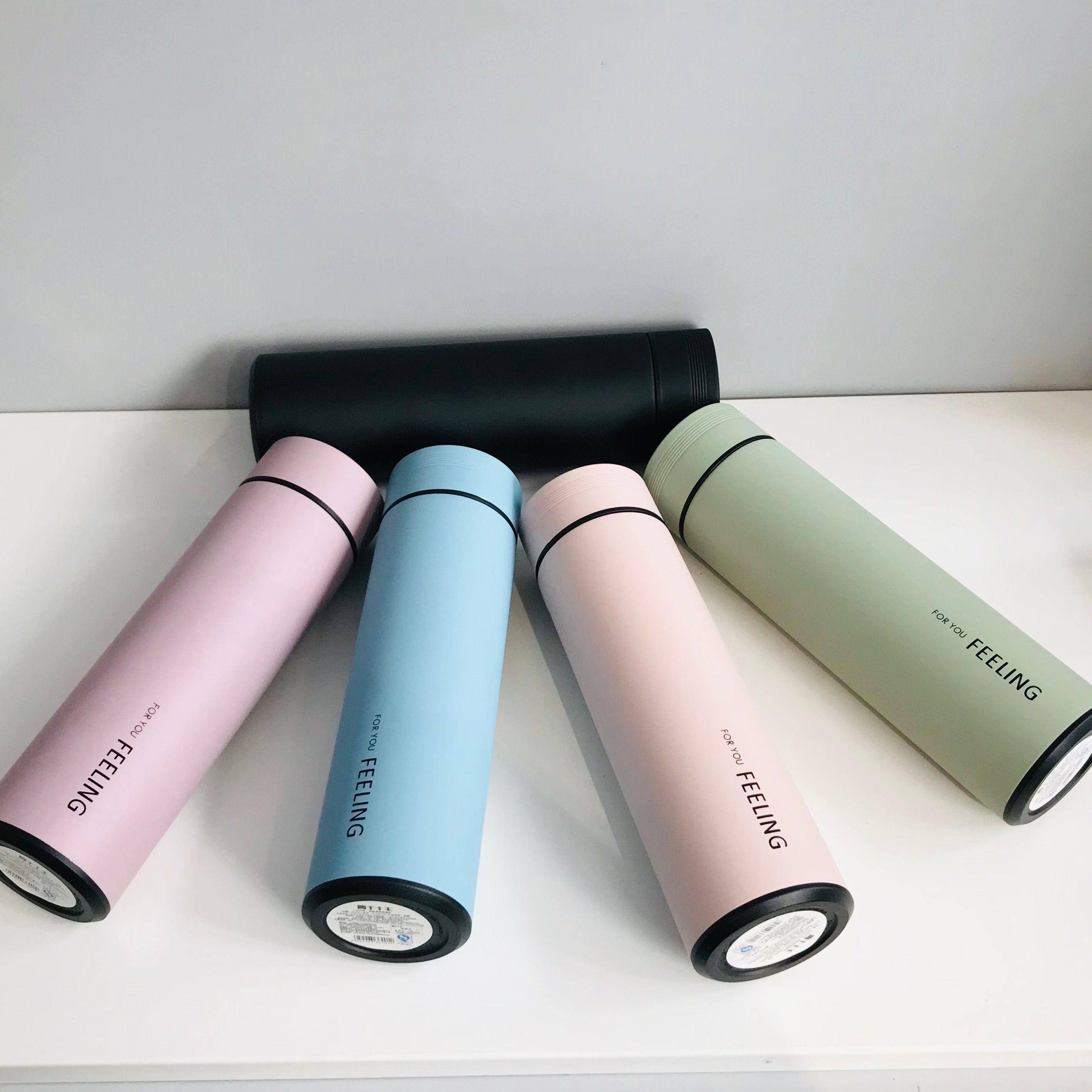 Solid color business vacuum cup 450ml