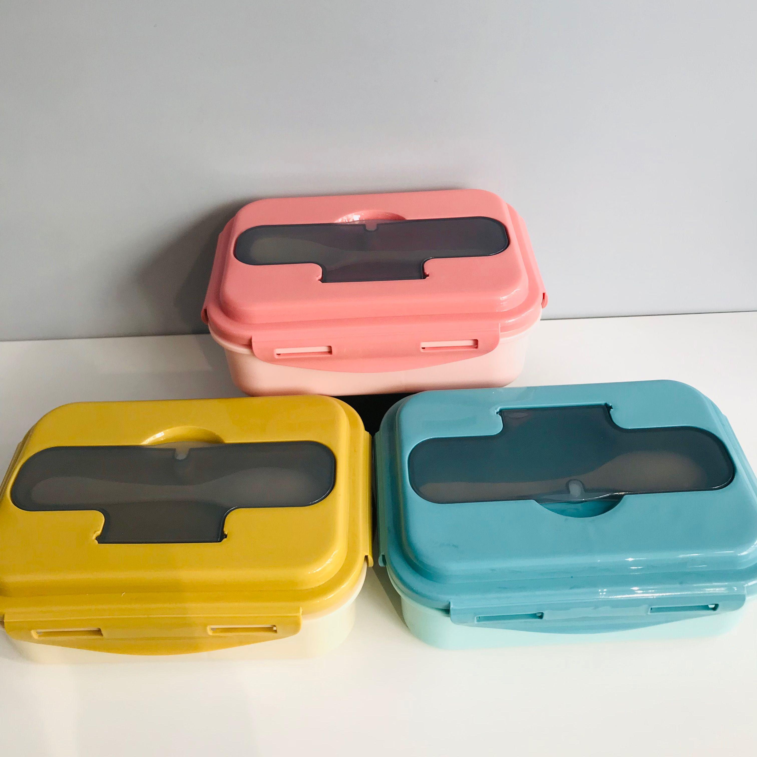 Three compartments plastic lunch box 1650ml-8300
