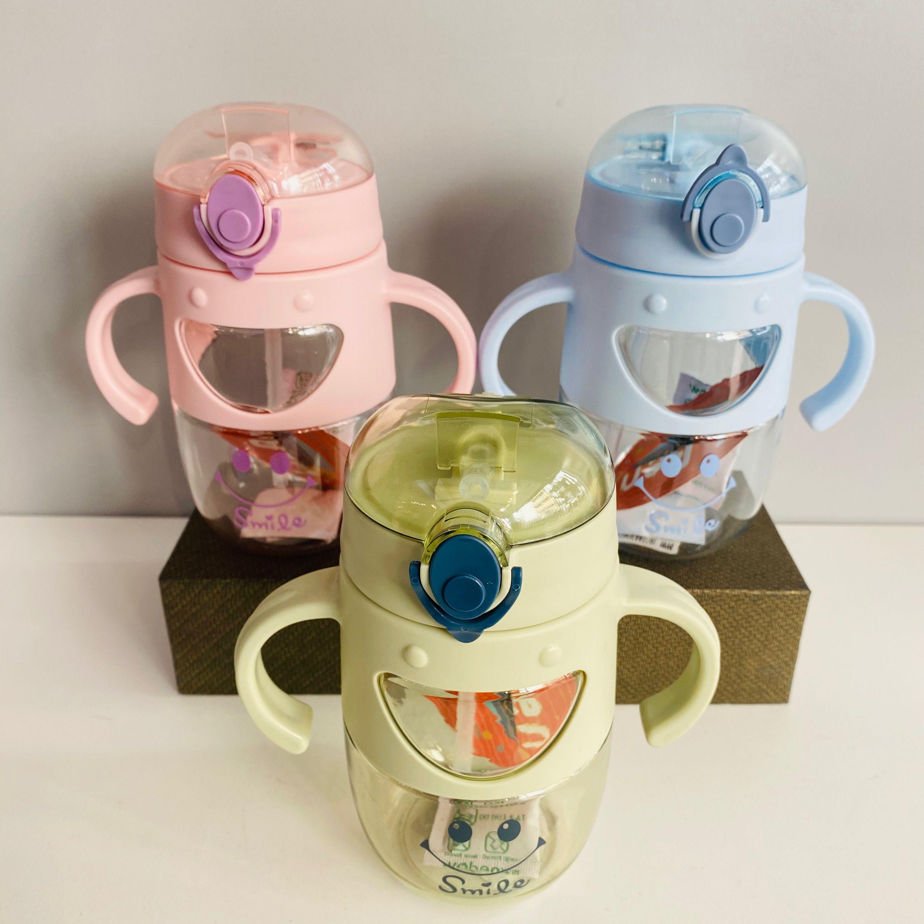 Children's smiling face plastic bottle 450ml-8336