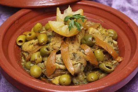Tajine Poulet Citron Confit