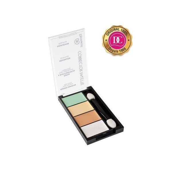 Dermacol PALETTE CORRECTRICE & HIGHLIGHT 4 COULEURS (9gr)