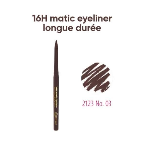 16h Matic eyeliner longue duree marron foncee