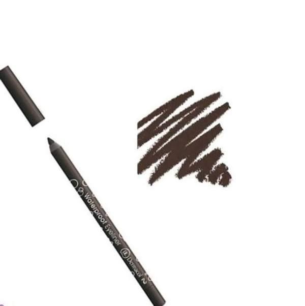 Dermacol Eyeliner longue duree resistant a l'eau Waterproof marron