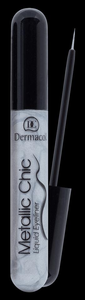 Dermacol Liquid Eyeliner Metallic Chic waterproof - Gris -