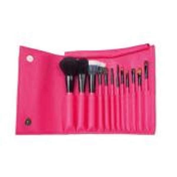 DC ENSEMBLE DE12 PINCEAUX MAQUILLAGE PROFESSIONNELS (poils naturels)