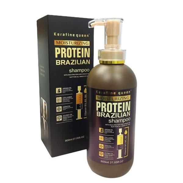 keratine queen Protein brazilian Shampoing sans sulfate ni paraben 800ml