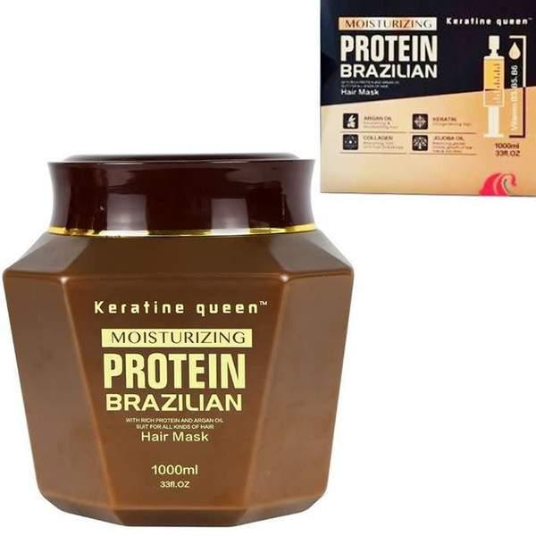 keratine queen Masque brésilien Moisturizin Protein, Réparer tes cheveux